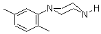 1-(2,5-二甲基苯基)哌嗪分子式结构图