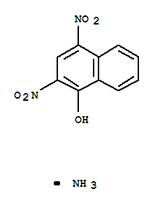 2,4-二硝基-1-萘醇铵盐（9CI）分子式结构图