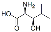 (2S,3R)-(+)-2-氨基-3-羟基-4-甲基戊酸分子式结构图