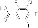 2,4,5-三氟-3-氯苯甲酸分子式结构图