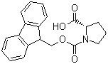 Fmoc-D-脯氨酸分子式结构图