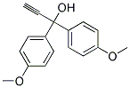 1,1-双(4-甲氧基苯基)-2-丙炔-1-醇分子式结构图