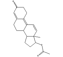 群勃龙醋酸酯分子式结构图