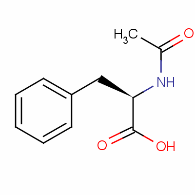 N-乙酰-D-苯丙氨酸分子式结构图