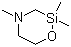 2,2,4-三甲基-2-硅代吗啡啉分子式结构图