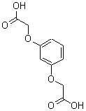 间苯二酚-O,O'-二乙酸分子式结构图