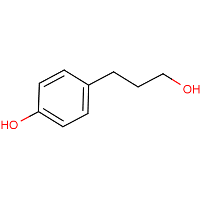 3-(4-羟基苯基)-1-丙醇分子式结构图