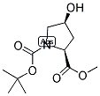 N-Boc-顺式-4-羟基-L-脯氨酸甲酯分子式结构图