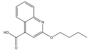 2-丁基喹啉-4-羧酸分子式结构图