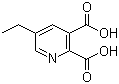 5-乙基吡啶-2,3-二羧酸分子式结构图