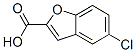 5-氯苯并[b]呋喃-2-羧酸分子式结构图