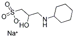 3-(环己胺)-2-羟基-1-丙磺酸钠盐分子式结构图