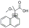 (S)-(+)-2-甲氧基-2-(1-萘基)丙酸分子式结构图