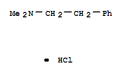 N,N-二甲基苯乙胺盐酸盐分子式结构图