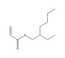 丙烯酸-2-乙基己酯分子式结构图