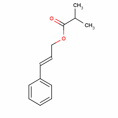 异丁酸肉桂酯分子式结构图