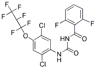 1-[2,5-二氯-4-(1,1,2,3,3,3-六氟丙氧基)苯基]-3-(2,6-二氟苯甲酰基)脲分子式结构图