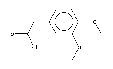 3,4-二甲氧基苯乙酰氯分子式结构图