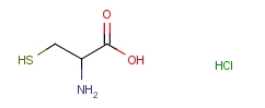 DL-半胱氨酸盐酸盐分子式结构图