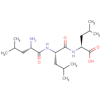 亮氨酸-亮氨酸-亮氨酸分子式结构图