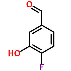 4-氟-3-羟基苯甲醛分子式结构图