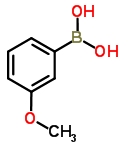 3-甲氧基苯硼酸分子式结构图