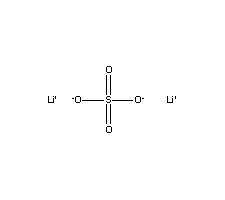 硫酸锂分子式结构图