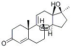 17beta-羟基-17-甲基雄甾-4,9(11)-二烯-3-酮分子式结构图