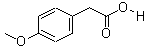 4-甲氧基苯乙酸分子式结构图