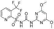 1-(4,6-二甲氧基嘧啶-2-基)-3-(3-三氟甲基-2-吡啶磺酰)脲分子式结构图