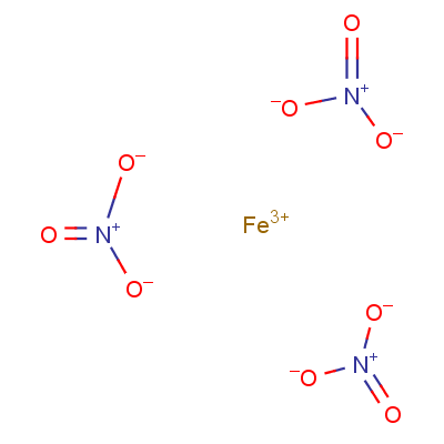 硝酸铁分子式结构图