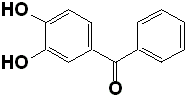 3,4-二羟基二苯甲酮分子式结构图