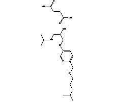 富马酸比索洛尔分子式结构图