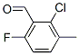 2-氯-6-氟-3-甲基苯甲醛分子式结构图