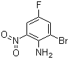 2-溴-4-氟-6-硝基苯胺分子式结构图