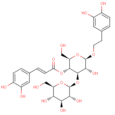 大车前苷分子式结构图