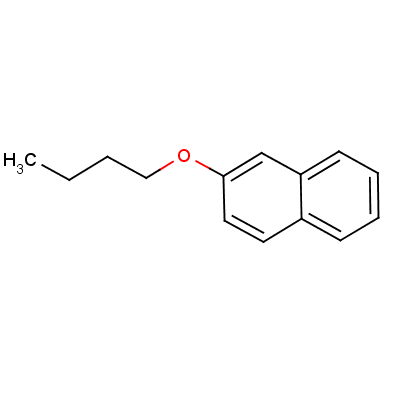 2-丁氧基萘分子式结构图