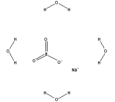 过硼酸钠四水合物分子式结构图