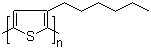 3-己基取代聚噻吩分子式结构图