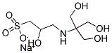 N-三(羟甲基)甲氨基-2-羟基丙磺酸钠盐分子式结构图