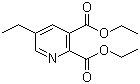 5-乙基吡啶-2,3-二羧酸二乙酯分子式结构图