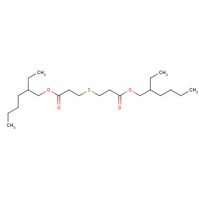 硫代二丙酸双(2-乙基己基)酯分子式结构图