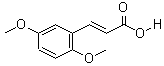 2,5-二甲氧基肉桂酸分子式结构图