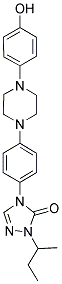2,4-二氢-4-[[4-(4-羟基苯基)-1-哌嗪基]苯基]-2-(1-甲基丙基)-3H-1,2,4-三氮唑-3-酮分子式结构图