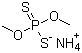 O,O-二甲基二硫代磷酸铵分子式结构图