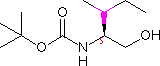 N-Boc-L-异亮氨醇分子式结构图