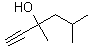 3,5-二甲基-1-己炔-3-醇分子式结构图