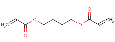 1,4-丁二醇二丙烯酸酯分子式结构图