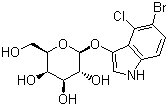 5-溴-4-氯-3-吲哚基-alpha-D-吡喃半乳糖苷分子式结构图