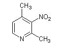 2,4-二甲基-3-硝基吡啶分子式结构图